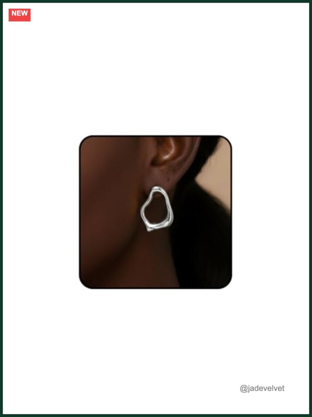 Chunky Irregular Stud Earrings Stainless Steel Hypoallergenic Women Jewelry